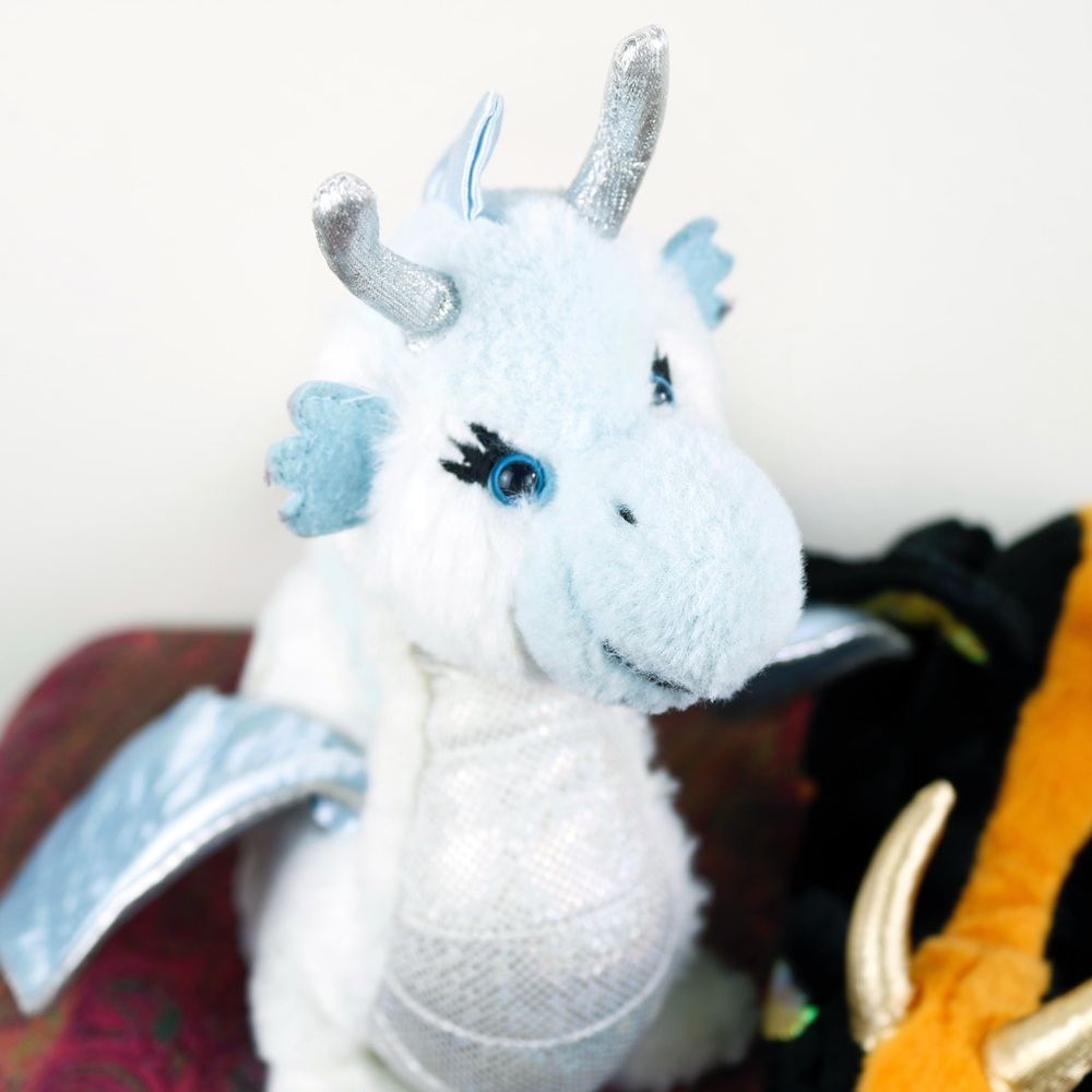 Ganz Webkinz Lava Dragon HM463 and Ice Dragon HM396 - Picture 3 of 8